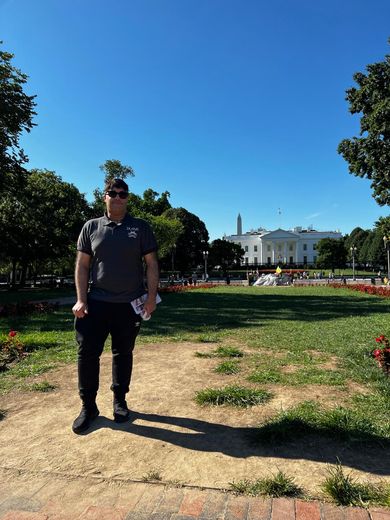 In front of the White House &mdash; which is also, oddly, the 1996 site this museum rescue