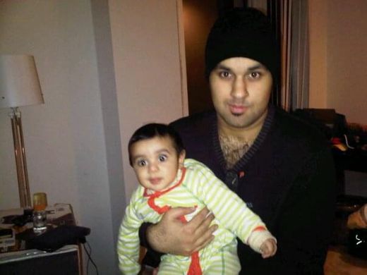 With my brother Mohammed.