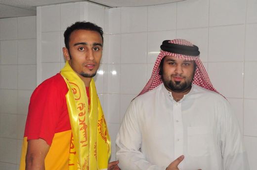 With Mohammed al-Sahlawi.