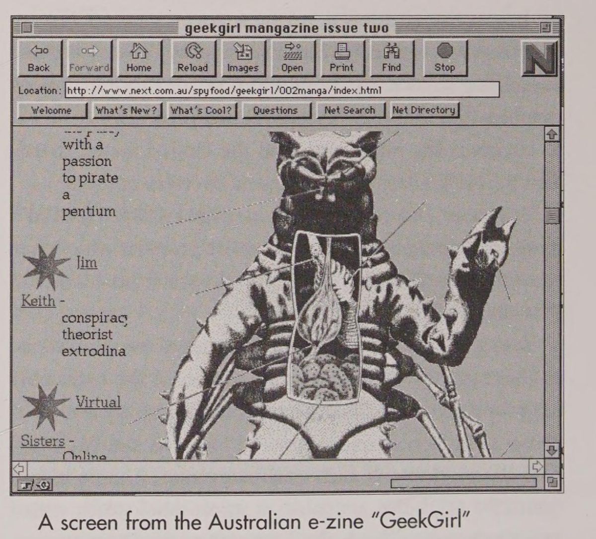 Screenshot of geekgirl — issue 2