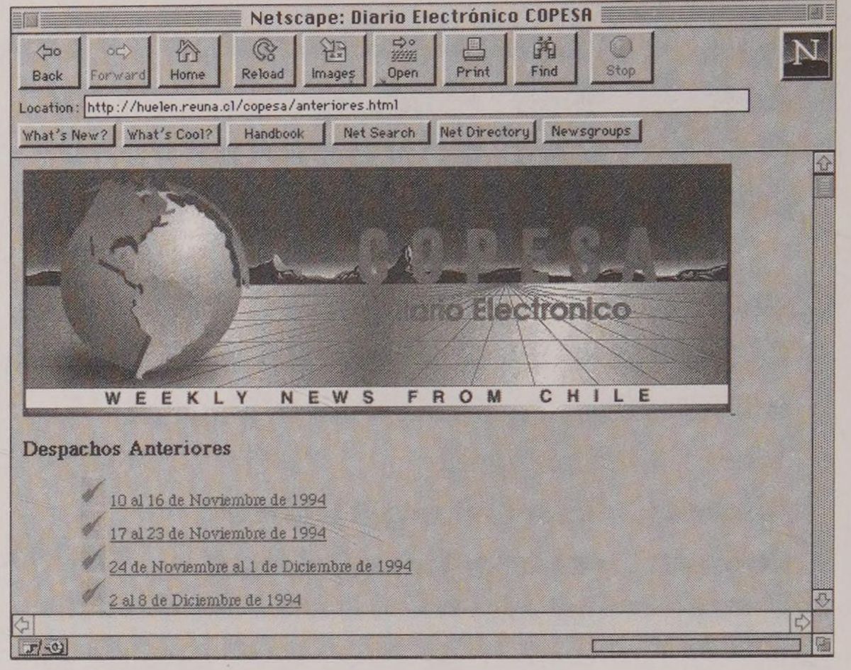 Screenshot of Diario Electronico COPESA