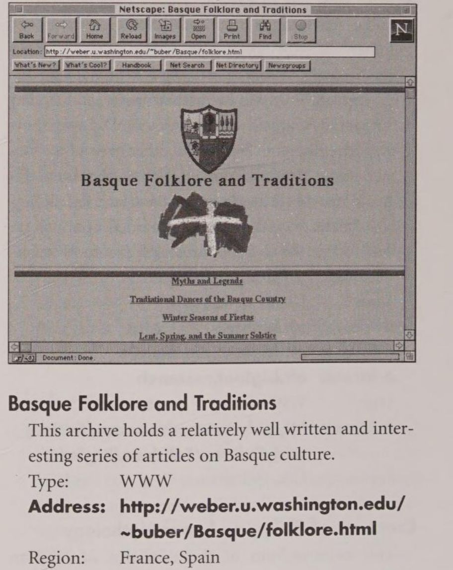 Screenshot of Basque Folklore and Traditions