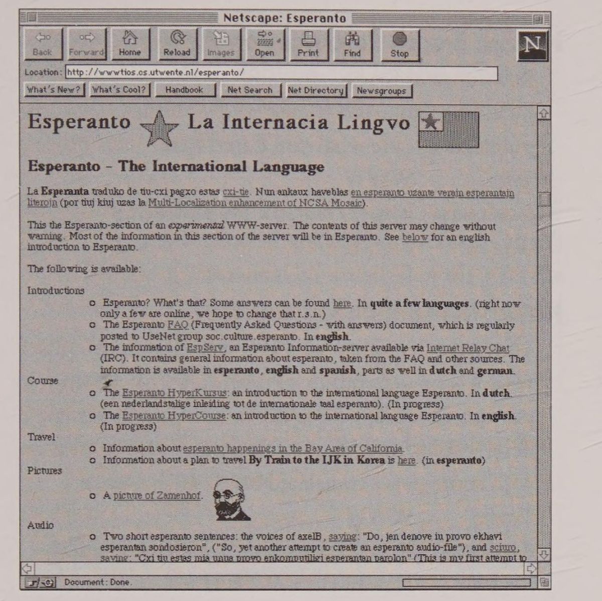 Screenshot of Esperanto