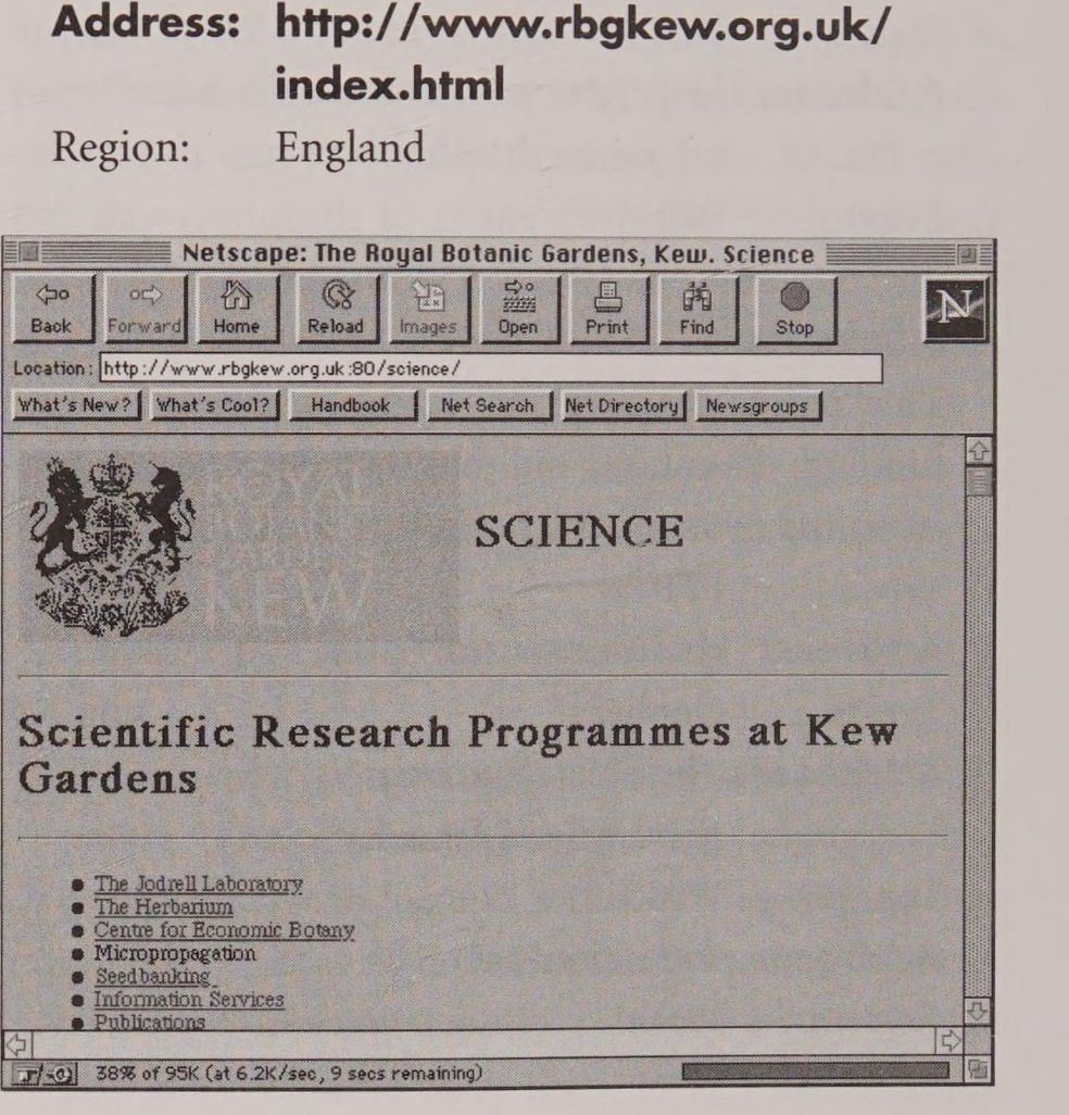 Screenshot of The Royal Botanic Gardens, Kew
